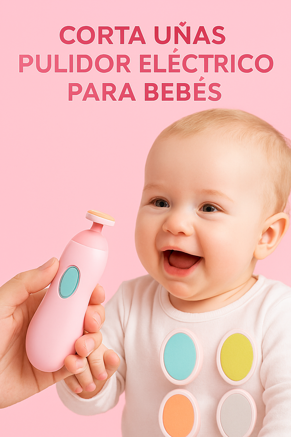 👶 Corta Uñas Pulidor Eléctrico para Bebés – ¡Seguro y Suave!
