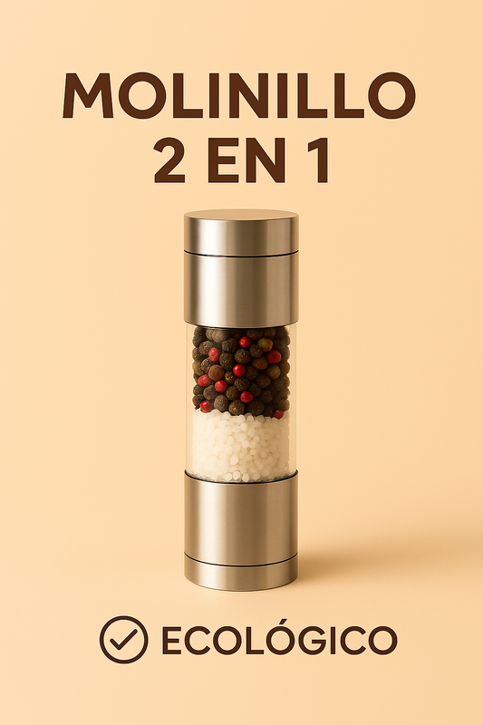 🥗 "Molinillo 2 en 1 – Tritura y condimenta con estilo y sin esfuerzo"