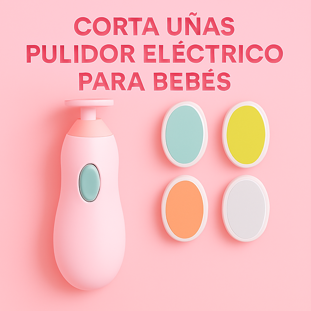 👶 Corta Uñas Pulidor Eléctrico para Bebés – ¡Seguro y Suave!